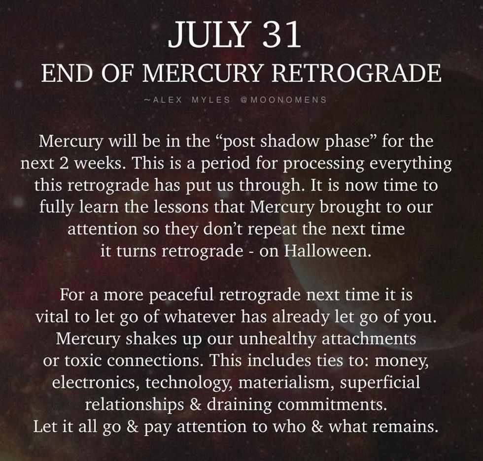 Mercury Retrograde Is Officially Over, Thank God trueself