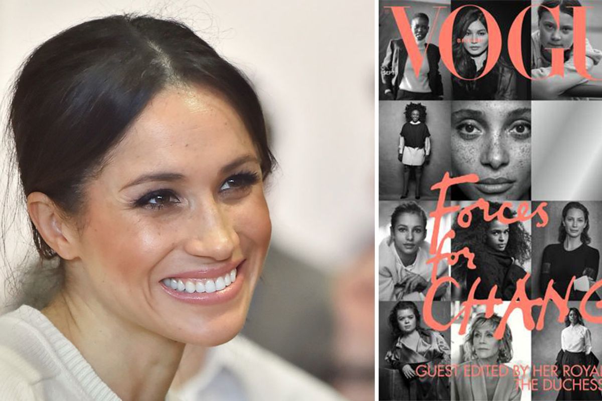 Meghan Markle made sure freckles weren't airbrushed out of her guest-edited Vogue cover