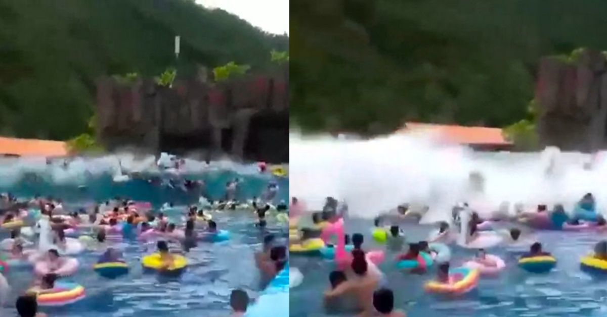 44 People Injured After Equipment Malfunction Causes Huge 'Tsunami' Waves At Waterpark