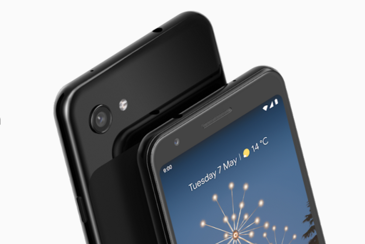Photo of the Google Pixel 3a smartphone in Just Black
