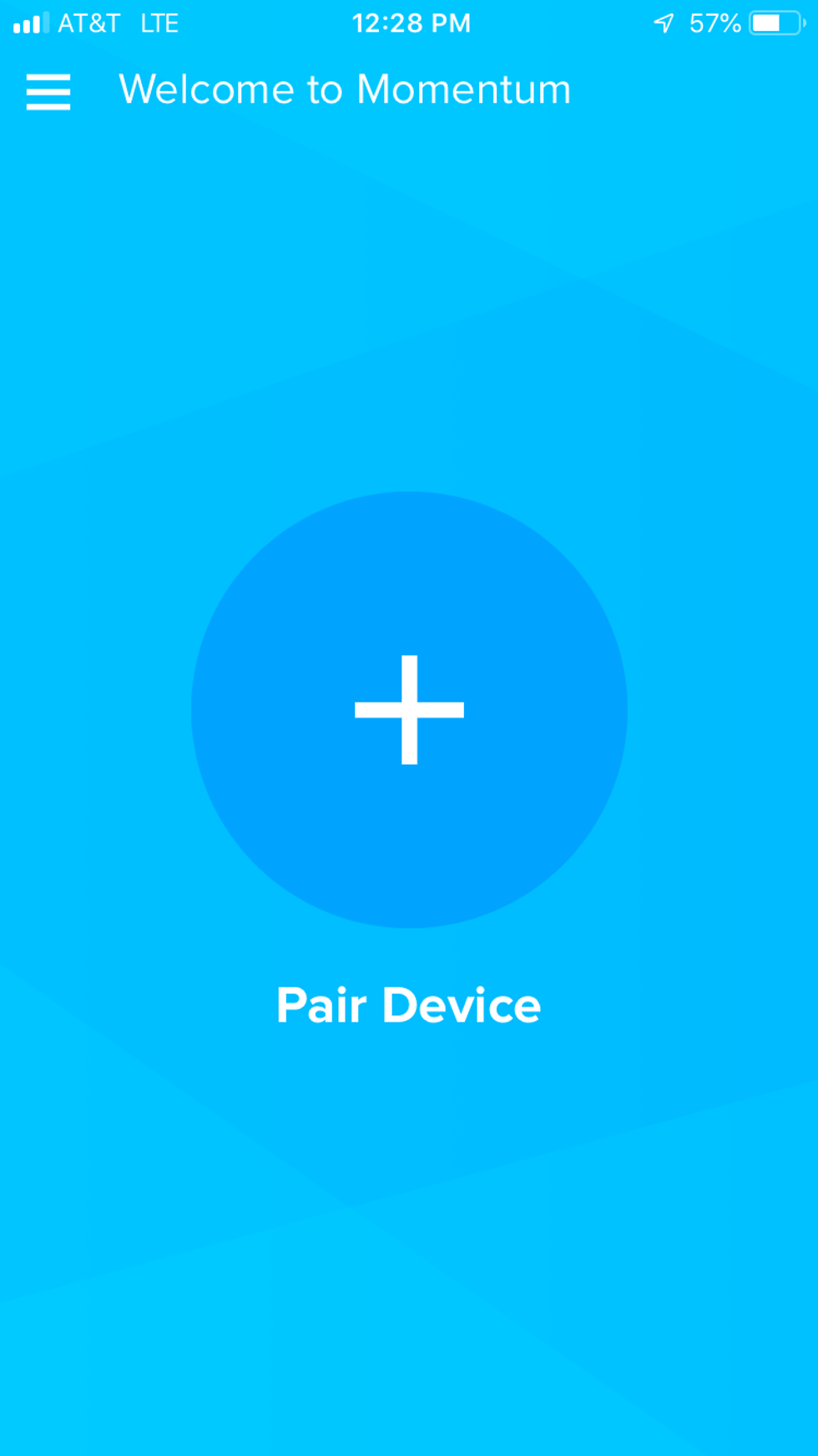 momentum app pair device screen.