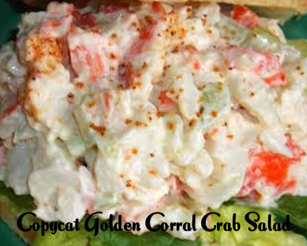 Copycat Golden Corral Crab Salad - My Recipe Magic
