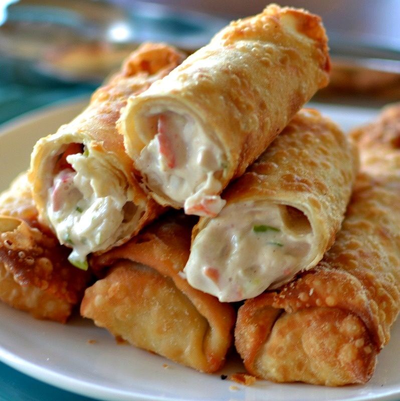 Crab Rangoon Egg Rolls - My Recipe Magic