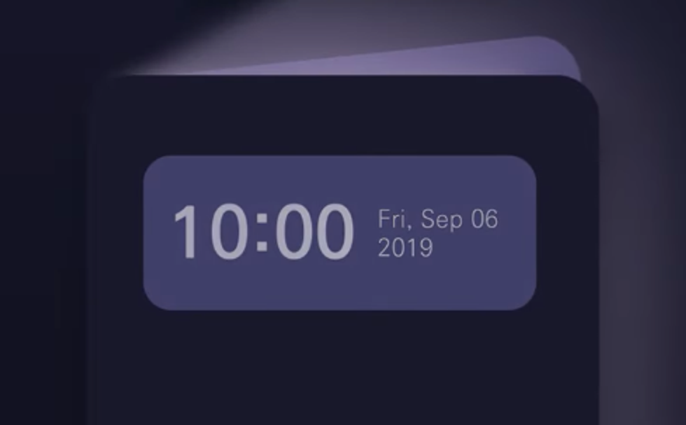 Screenshot of LG folding phone teaser video