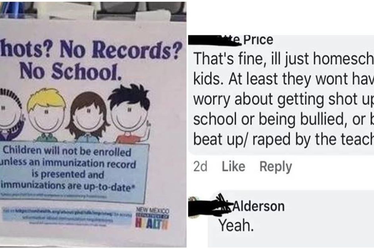 Anti-science mother argues her kids are better off homeschooled than getting immunized