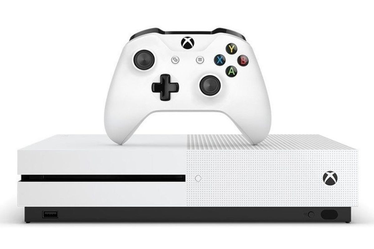 Photo of a white Xbox One