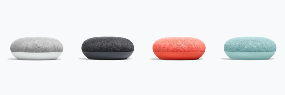 Photo of the Google Home Mini range