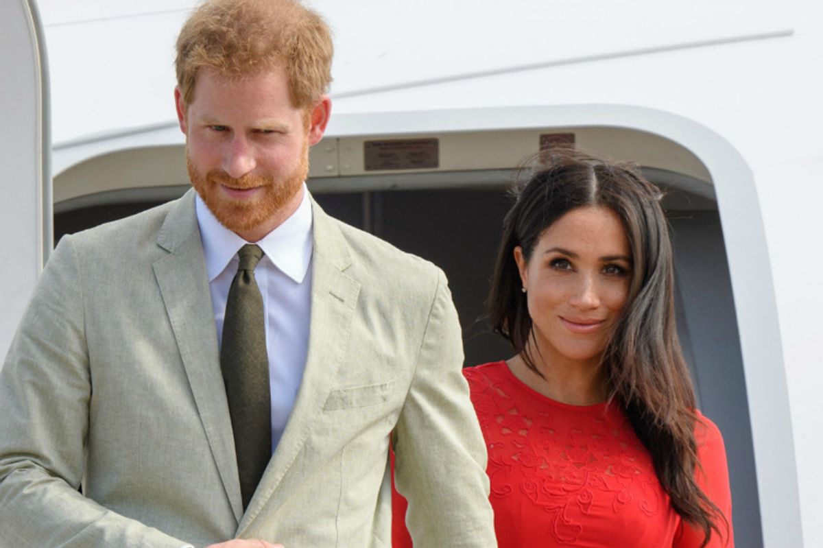 meghan markle harry private jet