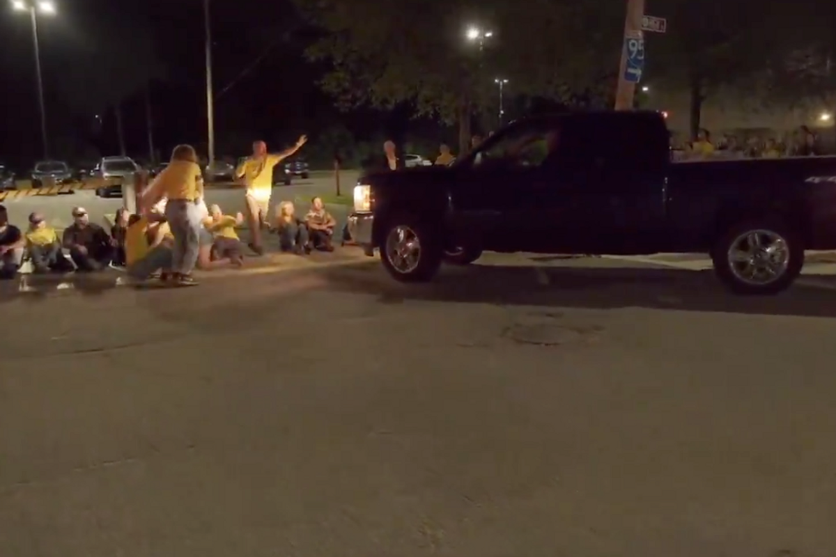 Jewish activists were protesting an ICE facility when a truck drove straight toward them