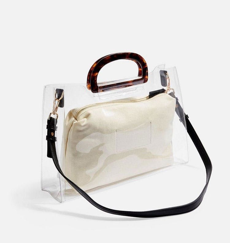 topshop transparent bag