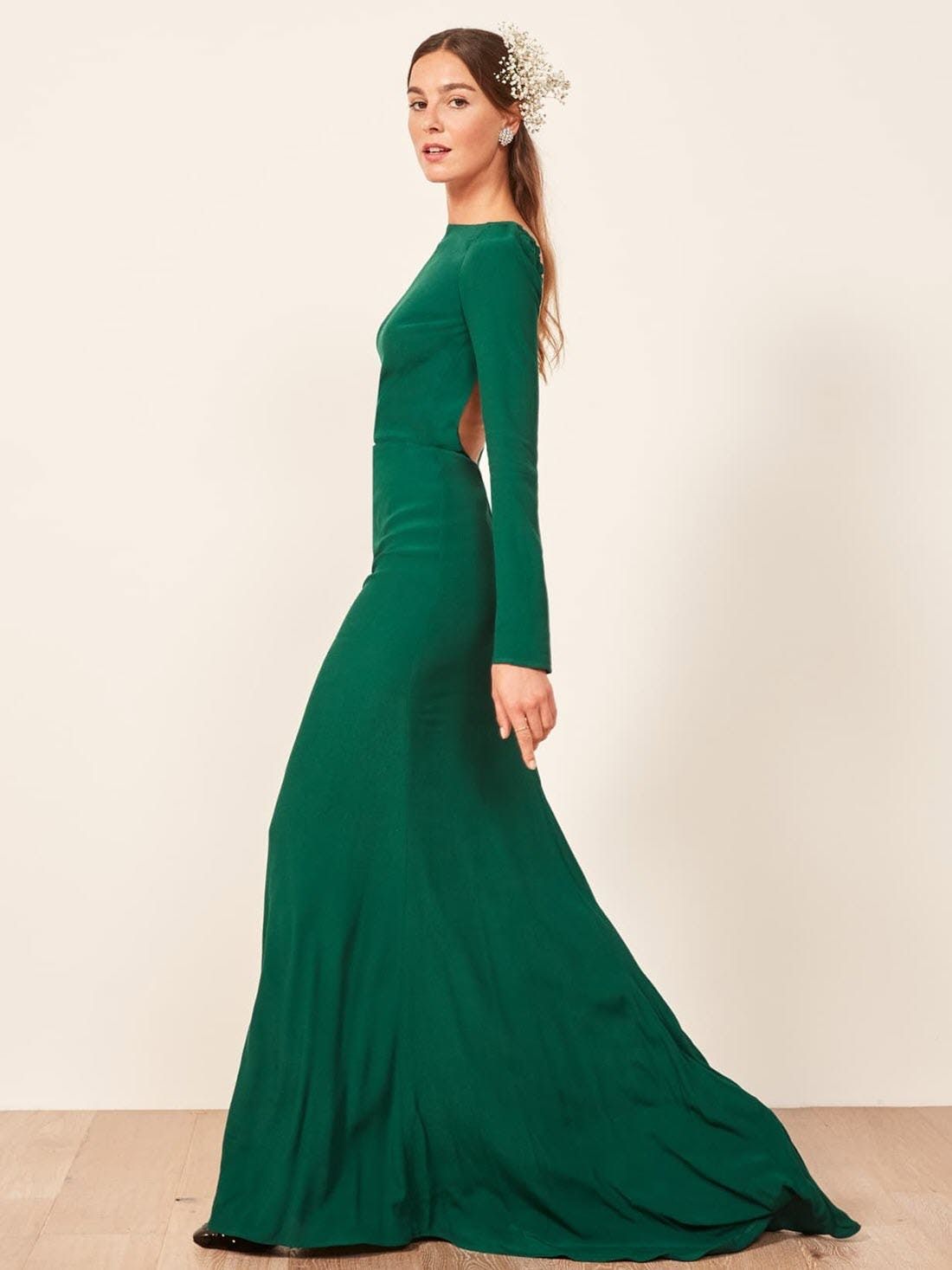 cold shoulder traditional gown