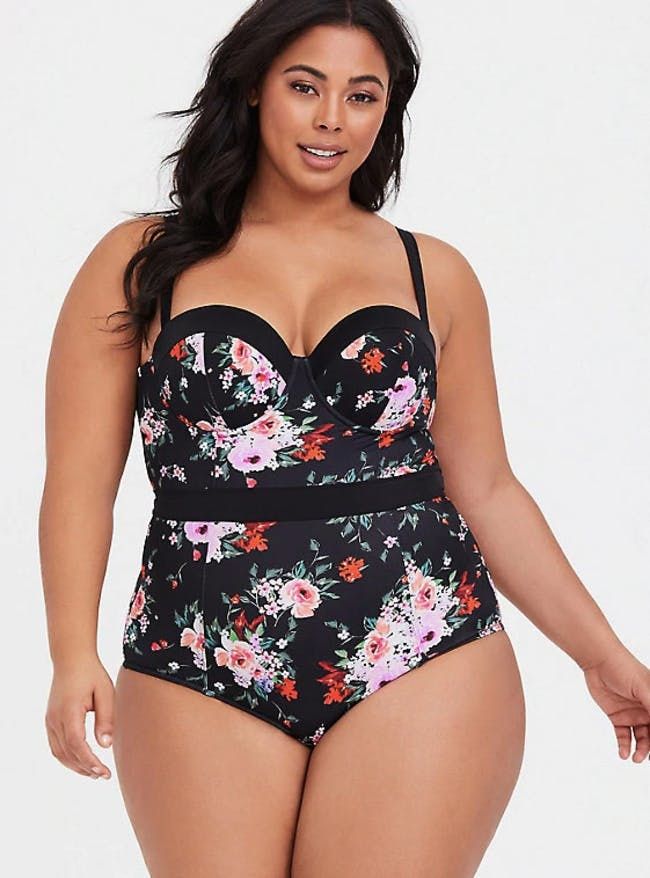 torrid black swimsuit