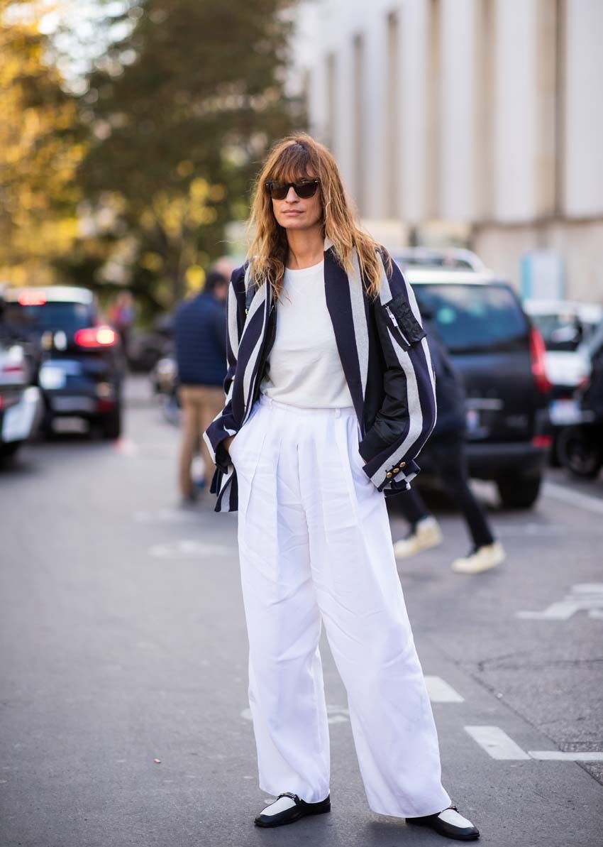 white flats outfit