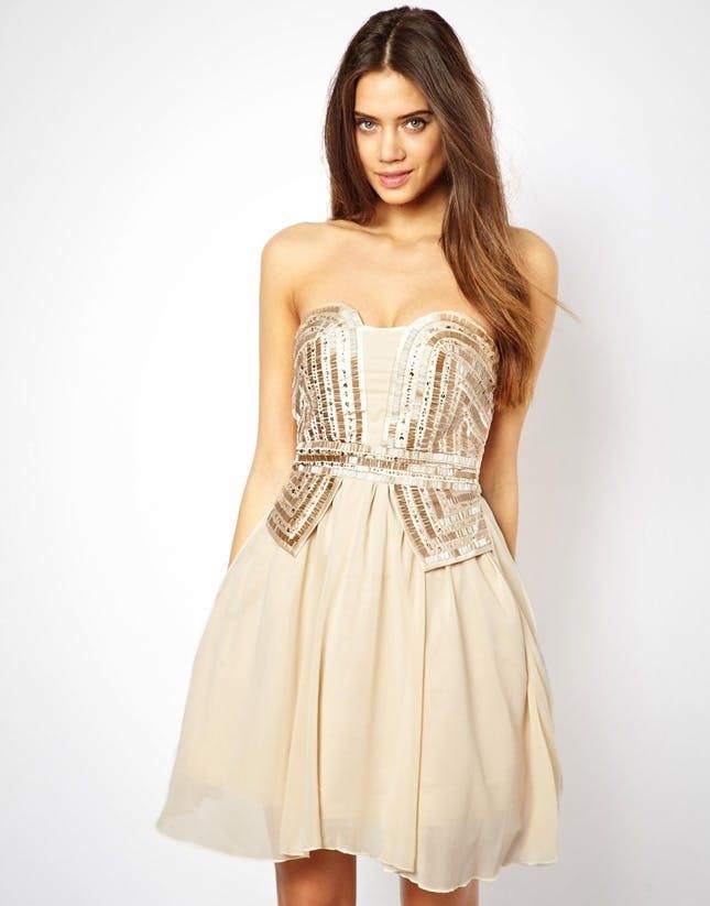 golden era glitter dress