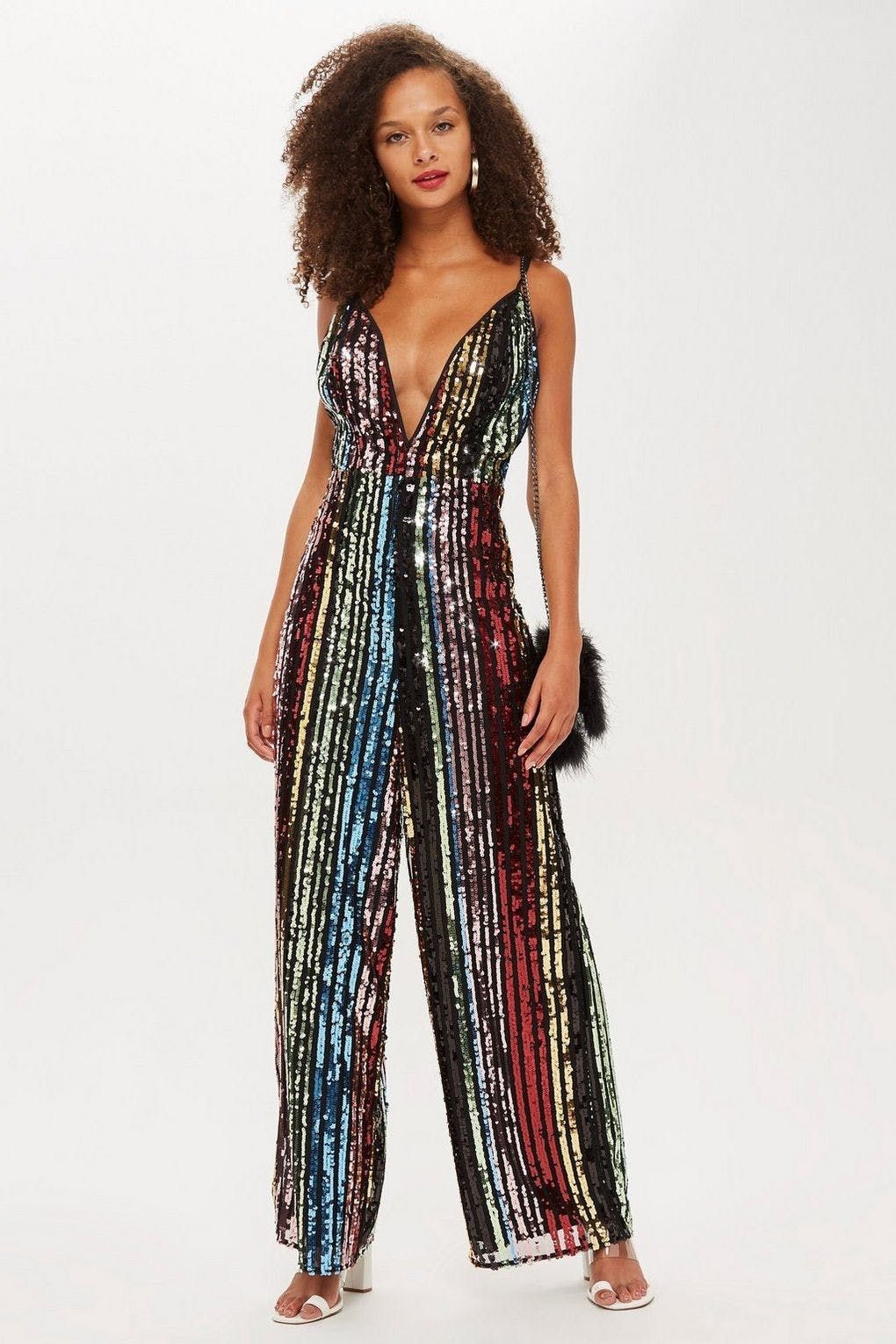 sequin 70's jumpsuit