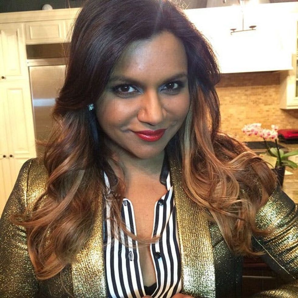 What Do You Think Of Mindy Kaling S New Blonde Do Brit Co