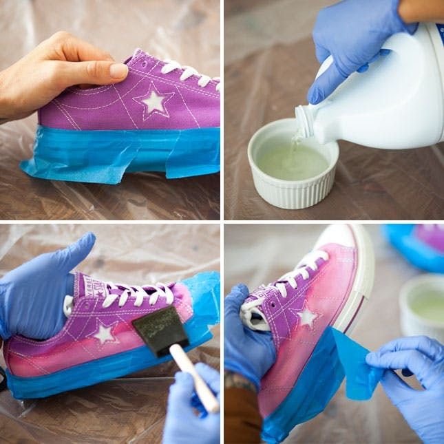 tie dye converse diy