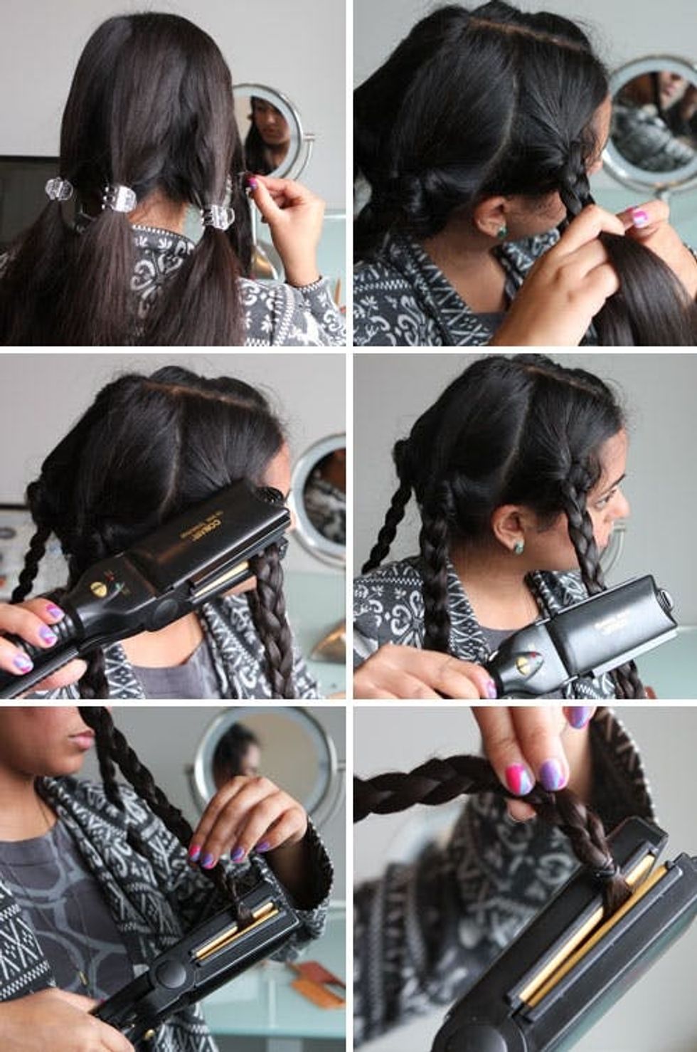 Beauty Hack Flat Iron Your Braids To Make Waves Brit Co