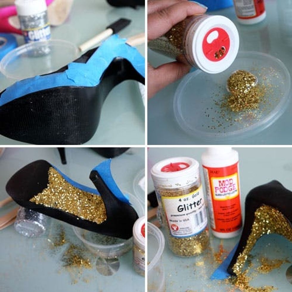 DIY Glitter Heels Add Some Sparkle to Your Step Brit + Co