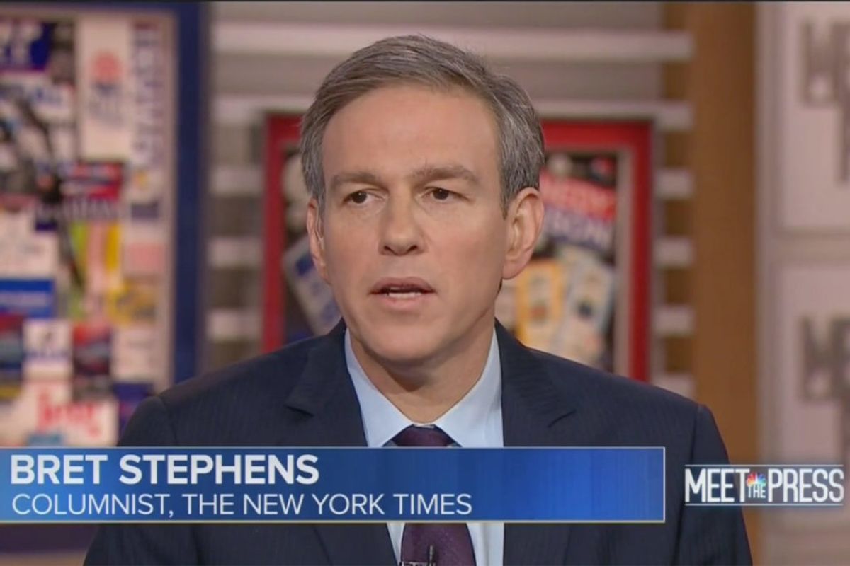 Bret Stephens Has A Real Bedbug Up His Ass Today