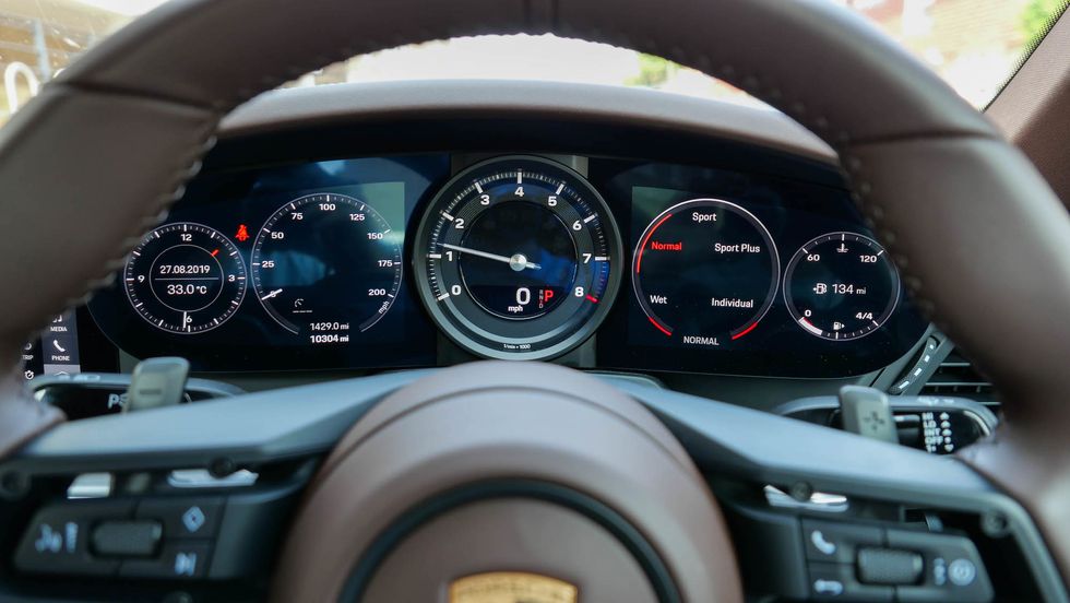Porsche 911 instrument cluster