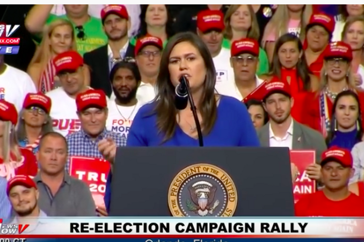 Sarah Huckabee Sanders Launches Website For Future Grifting Purposes, Whatever They Might Be!