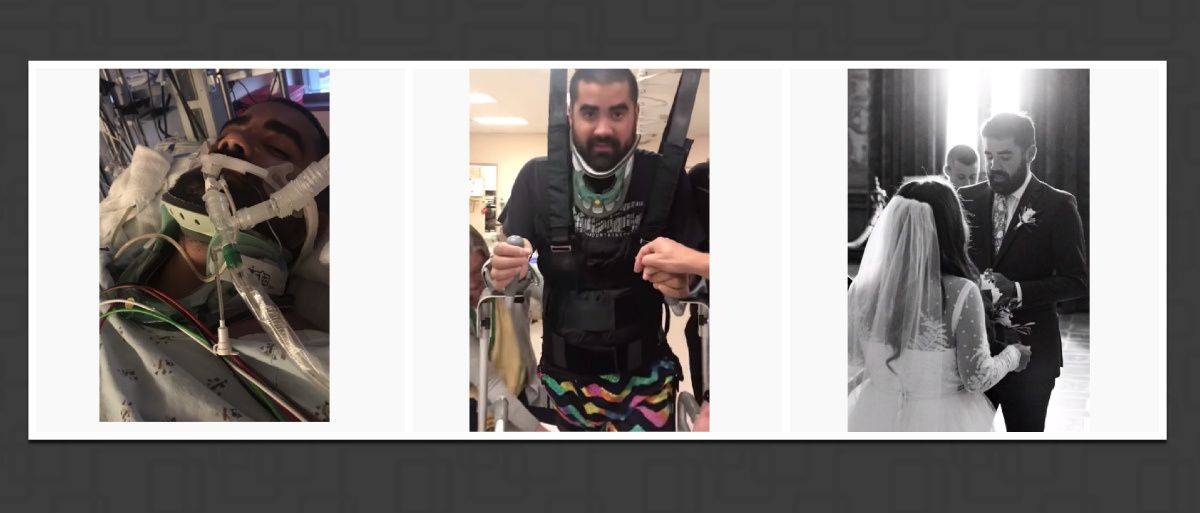 An incredible new video shows one man’s miraculous journey after being paralyzed