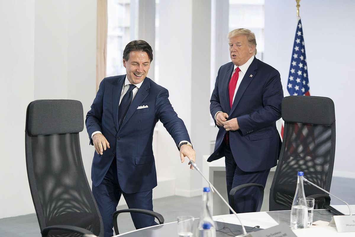 Trump «benedice» Conte e imbarazza il Pd