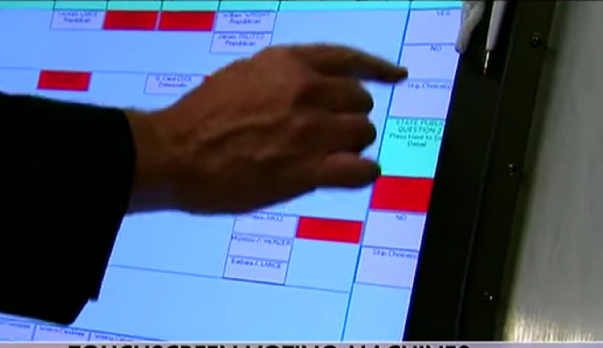 imagecast voting machine face up