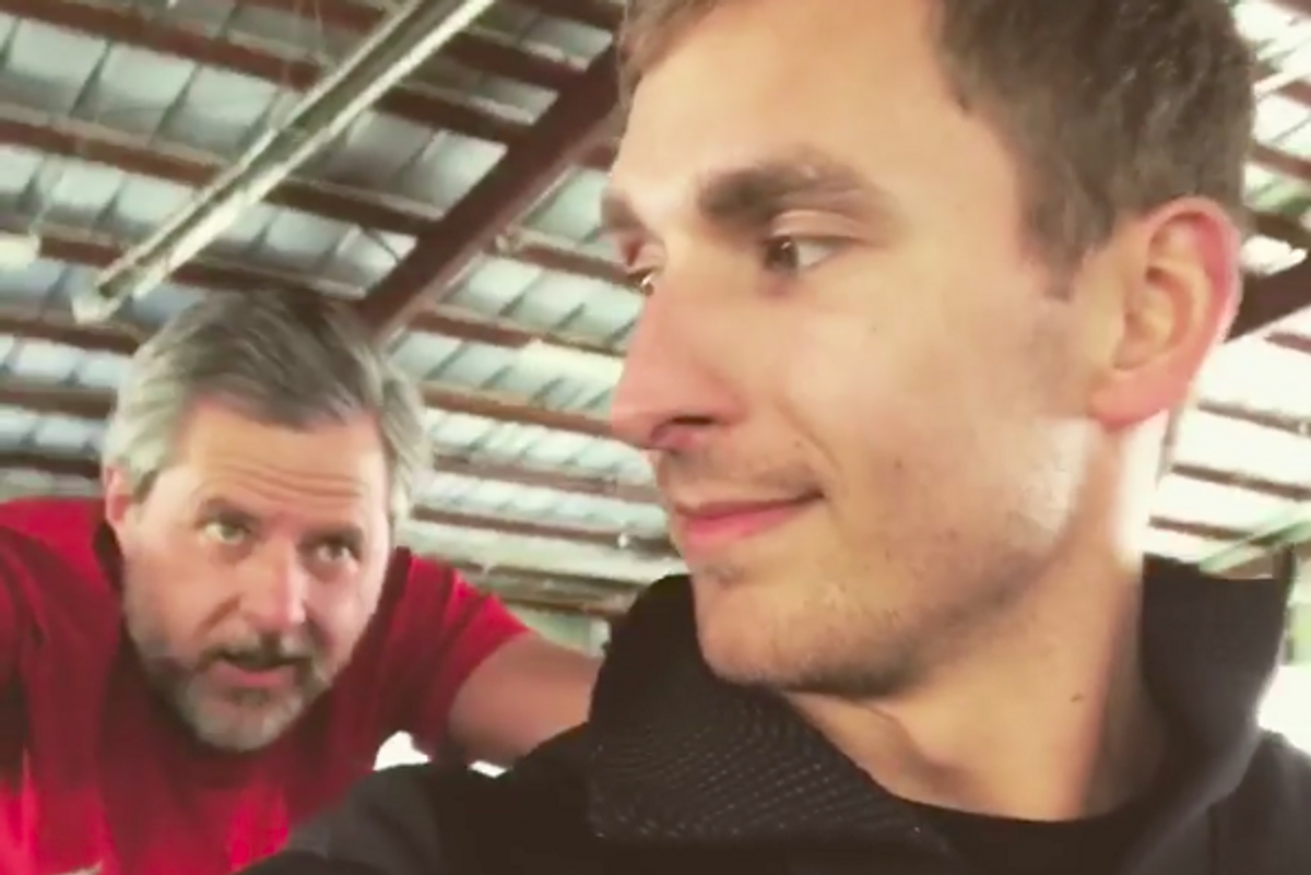 Find Yourself A Man Who Looks At You The Way Jerry Falwell Jr. Looks At His Personal Trainer. ALLEGEDLY.