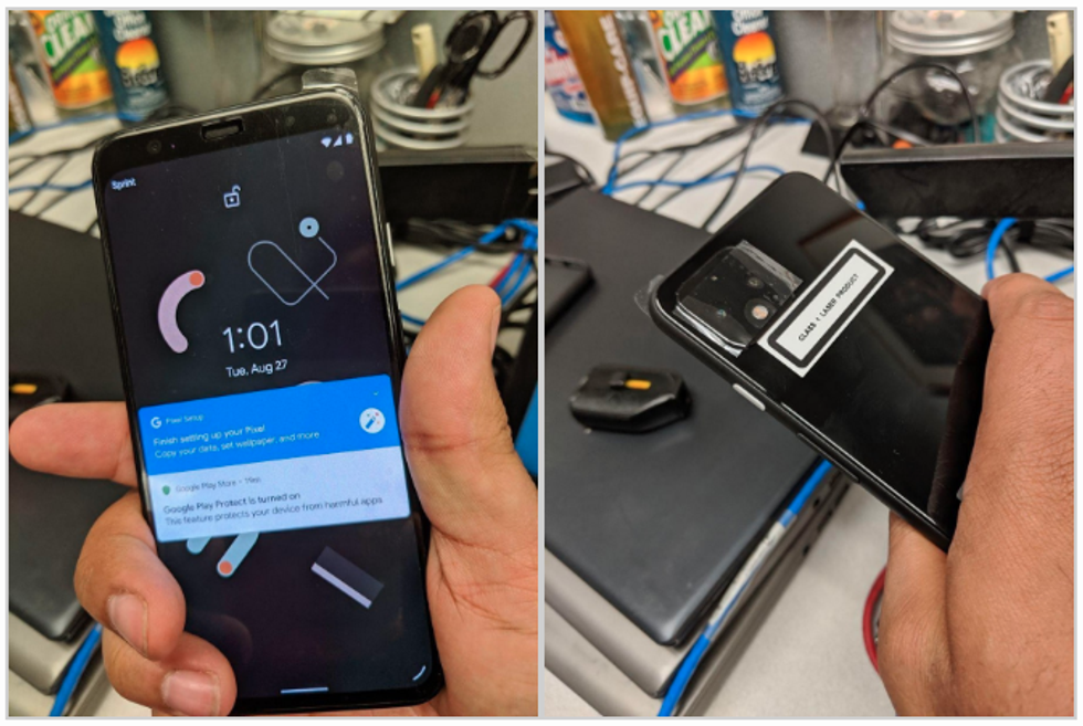 Leaked photos of the Google Pixel 4