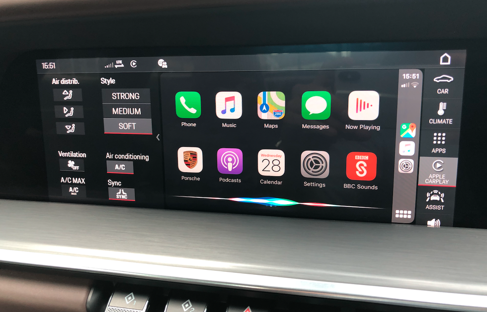 Siri on the CarPlay home screen
