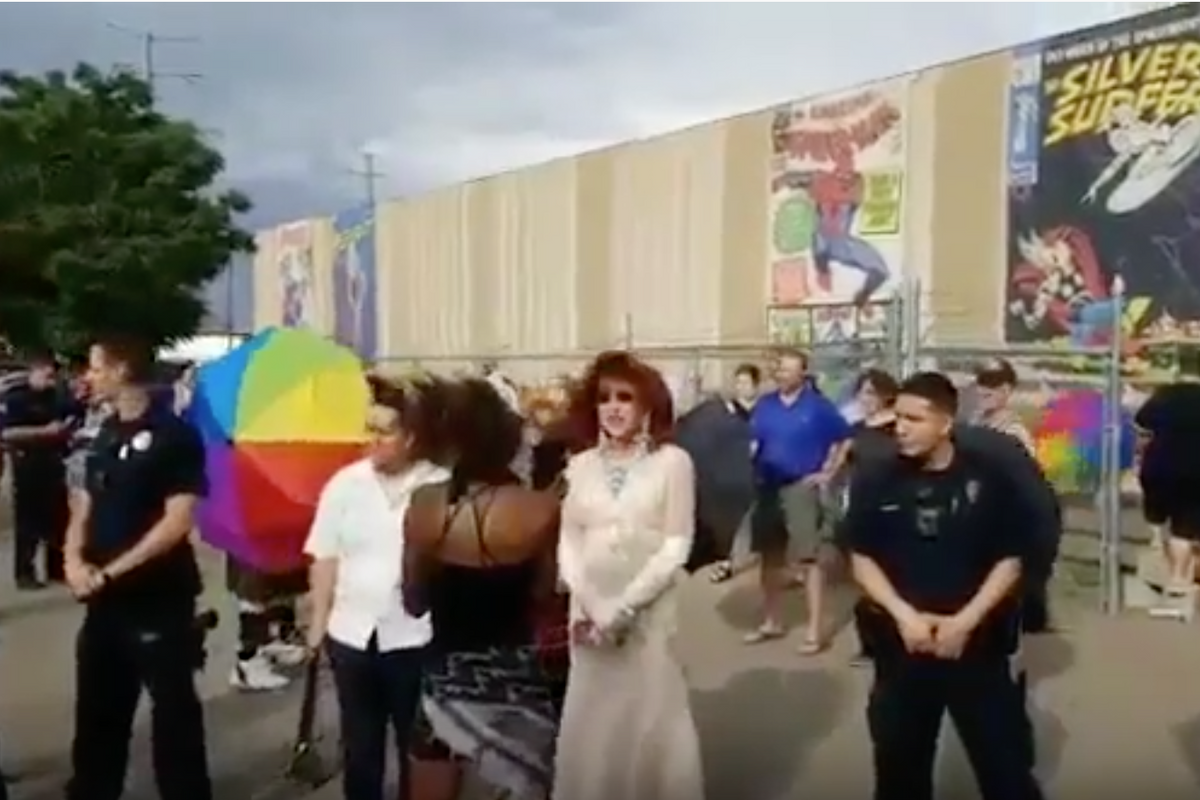 'Proud Boys' Terrorizing Small Children Thwarted By Heroic 'Parasol Patrol'