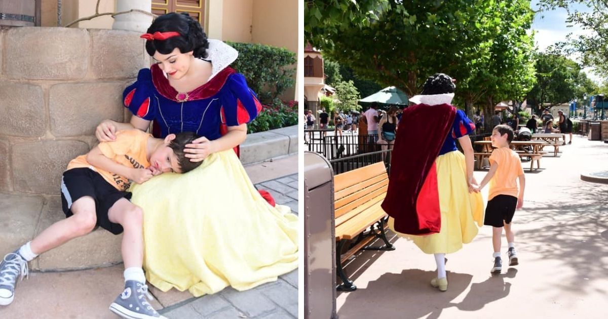 Snow White soothing a boy having an 'autism meltdown' will make you believe in Disney magic