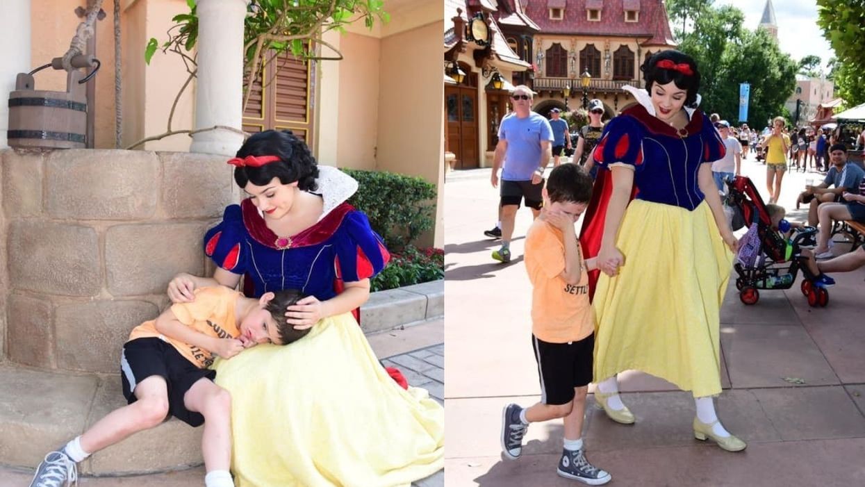 Snow White soothed a young boy with Autism at Disney's Epcot Park, and it's the sweetest thing