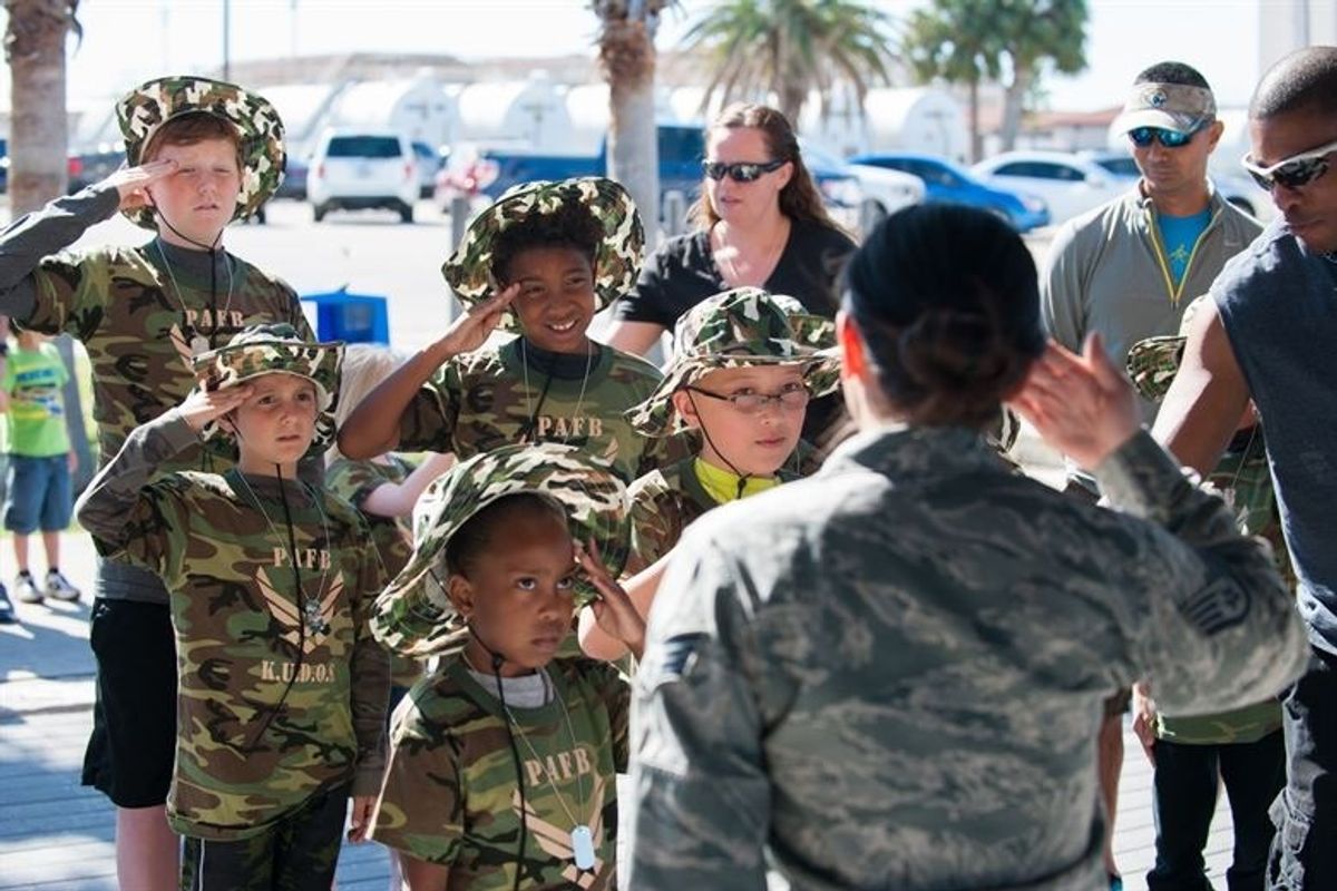 Good News! Trump Isn't F*cking Over ALL The Troops And Their Kids. Just SOME Of 'Em!
