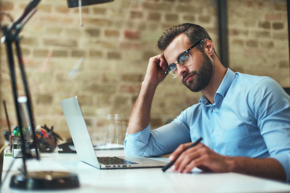 Man considering a job offer
