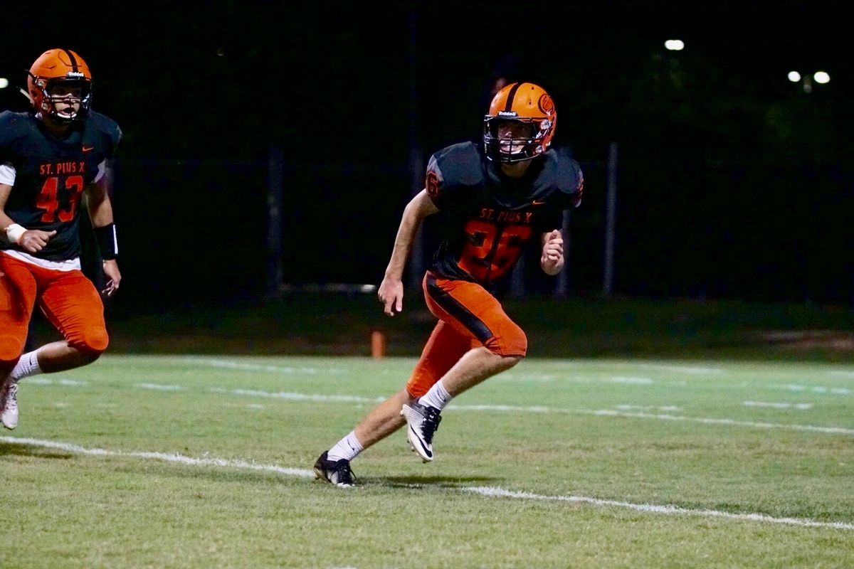 Hayden Payne Shines in Varsity Debut for St. Pius X