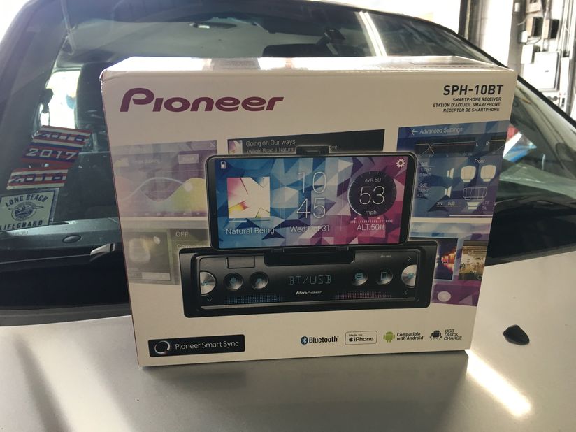 Pioneer SPH-10BT Apple car play Android Auto Pioneer bluetooth car stereo  USB BT