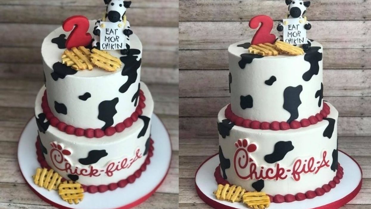 This Chick-fil-A-themed cake is serious birthday goals