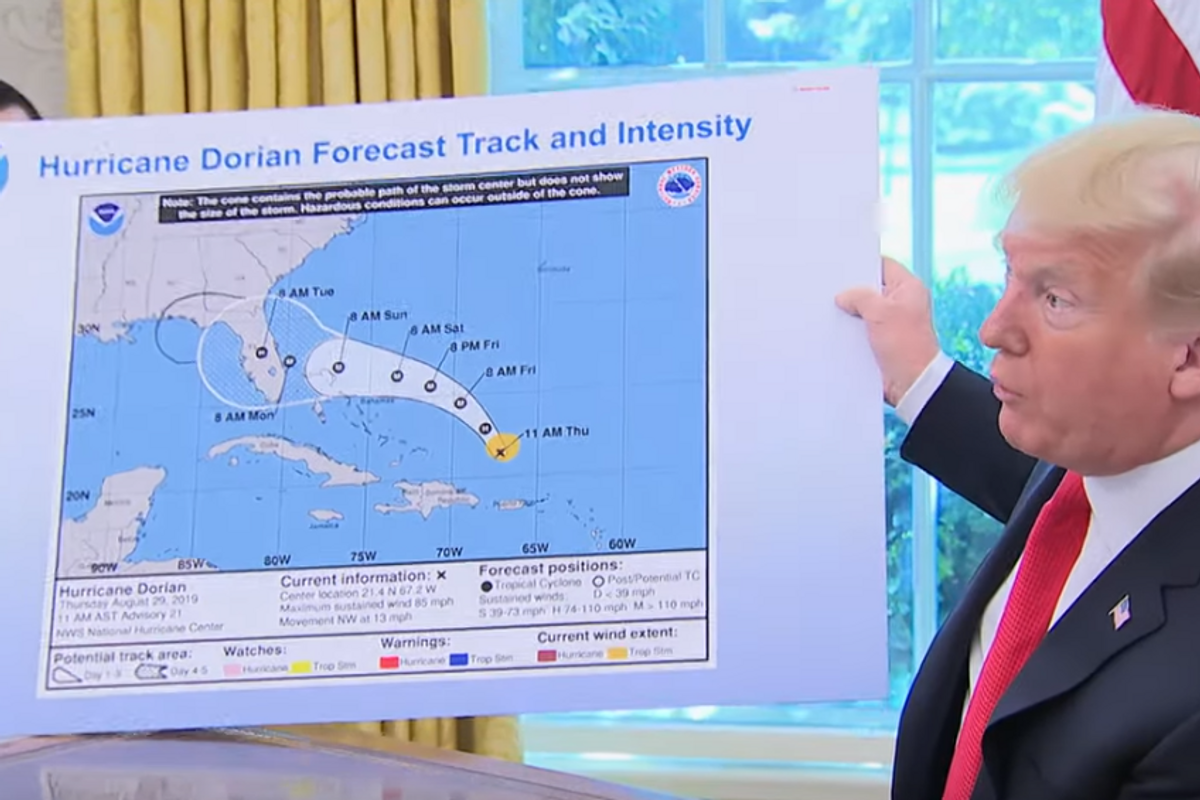 Who Knew Trump's Mental Breakdown Would Involve Drawing Dicks On Hurricane Maps?