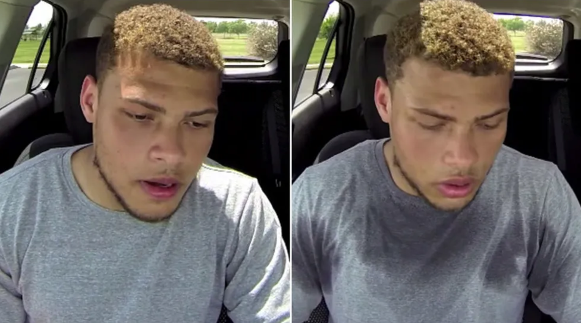 Football player locked himself in a hot car to show what it's like for dogs