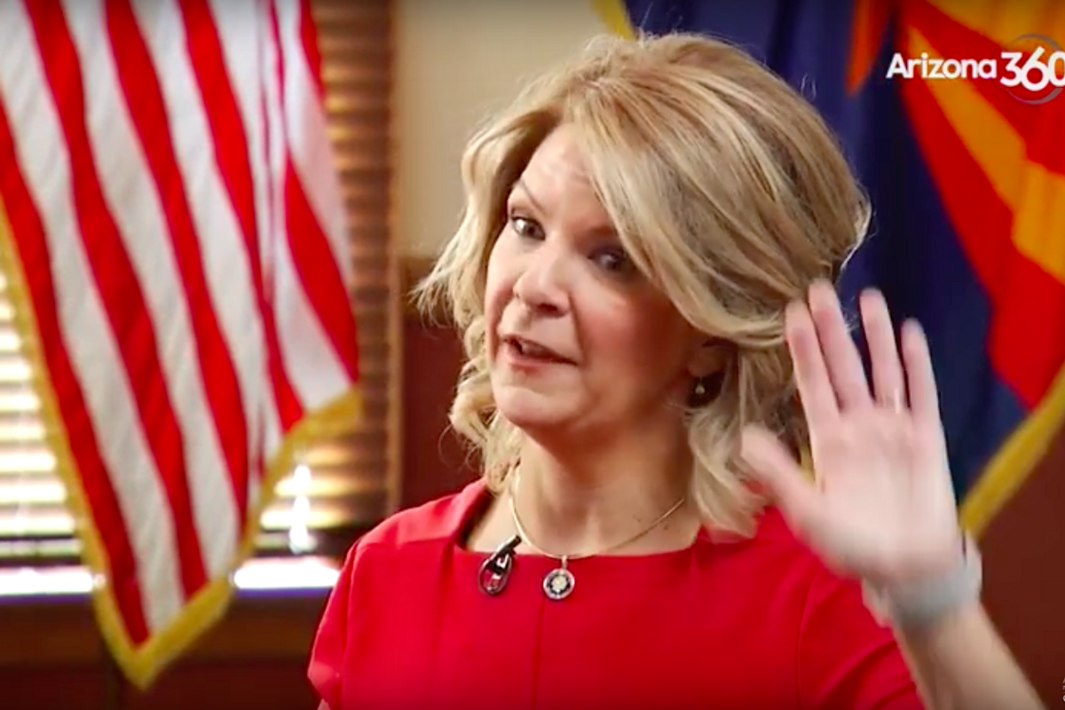 AZ GOP Chair Kelli Ward Just Ironically Threatening To Shoot Mark Kelly In The Head
