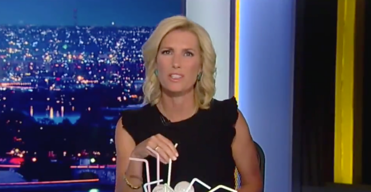 Laura Ingraham Attempts To Drink Steak Stuffed With Light Bulbs Through A Straw To 'Trigger' Liberals In Odd Segment