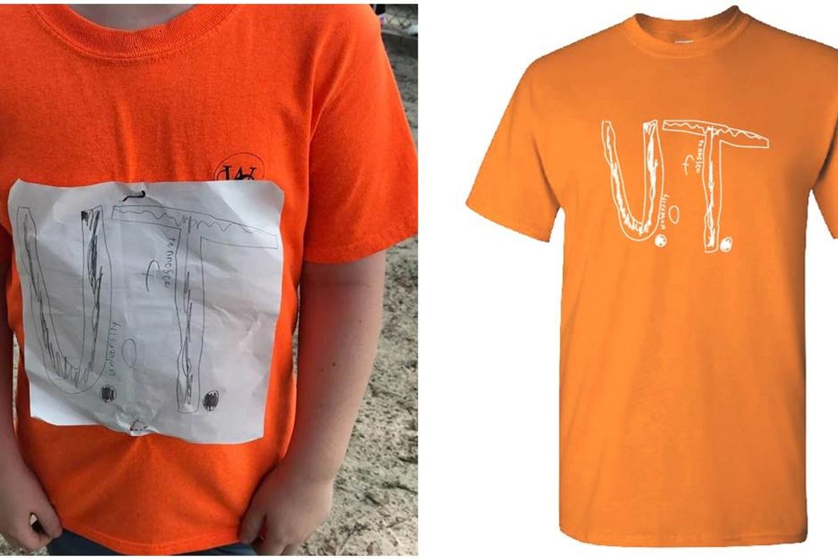 A boy was bullied for making his own Tennessee Vol's shirt. Now it's the school's official logo.