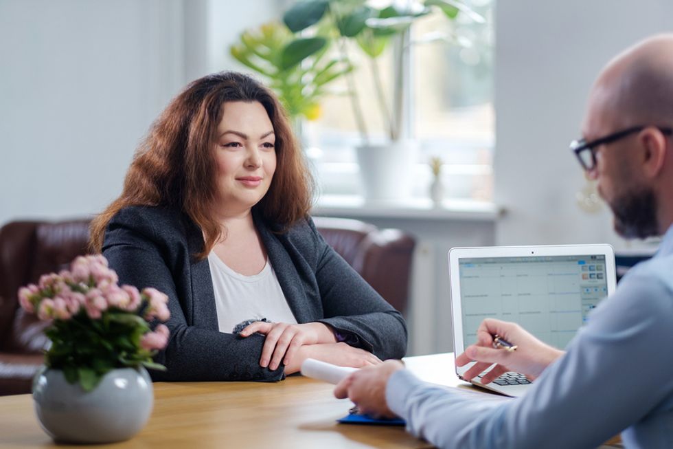 Job candidate explains why the employer should hire her