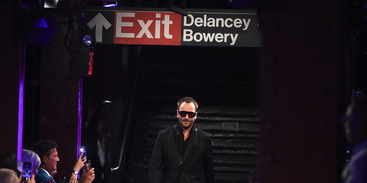 Tom Ford Took Over an Empty Subway Station at NYFW