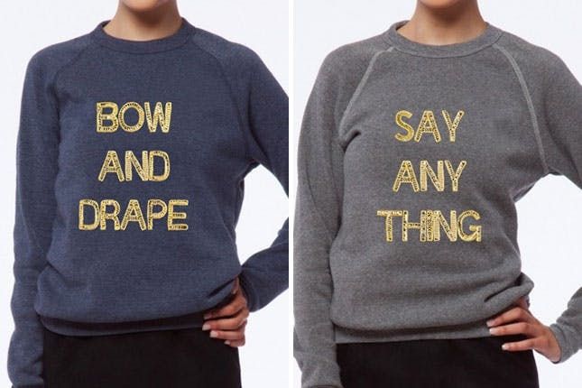 custom sequin sweatshirt