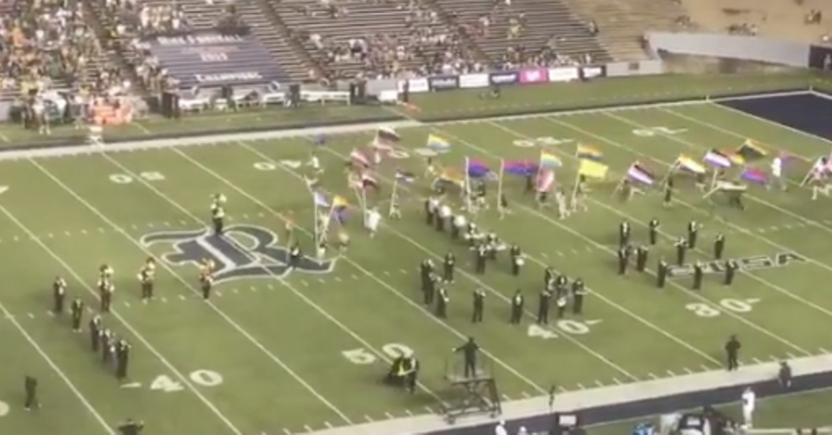 Rice University Marching Band Trolls Baylor University's Anti-LGBTQ Policies With Pride-Filled Halftime Show