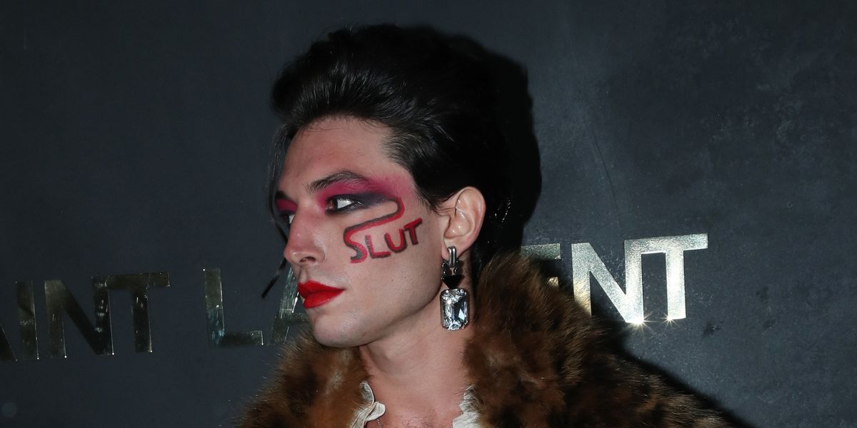 Ezra Miller Wears Slut Makeup At Saint Laurent In Paris Paper